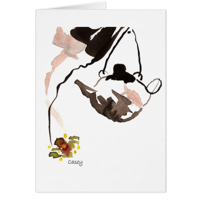 Tarjetas del té de la orquídea (Frente)