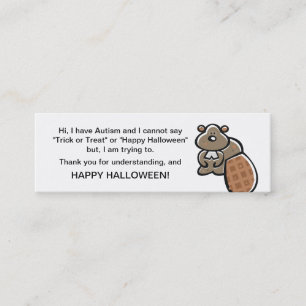 Tarjetas del truco o de la invitación del autismo