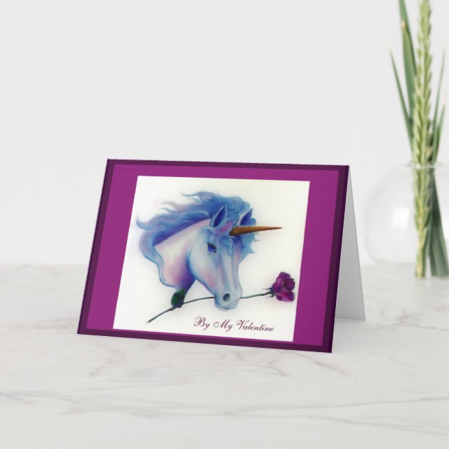 Tarjetas del unicornio de la tarjeta del día de (Anverso)