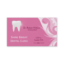 Tarjetas dentales con tarjeta de cita