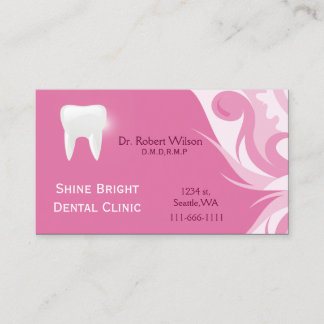 Tarjetas dentales con tarjeta de cita