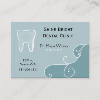 Tarjetas dentales con tarjeta de cita