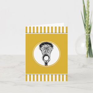 Tarjetas Deportivas de Lacrosse Dorado
