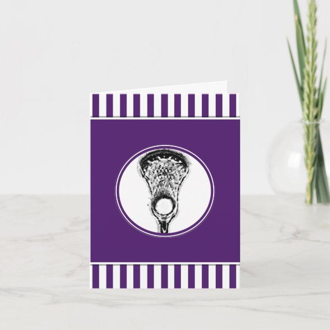 Tarjetas deportivas Lacrosse Purple (Anverso)