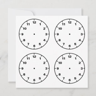 Tarjetas descargables e imprimibles de relojes en 