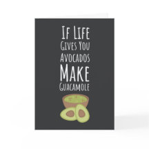 Tarjetas Divertidas de Aguacate Fruta Guacamole Mo