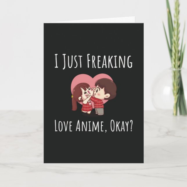 Tarjetas Divertidas de Anime Otaku Kawaii Humor Ja (Anverso)