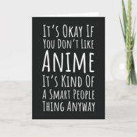 Tarjetas Divertidas de Anime para Otaku Amante del