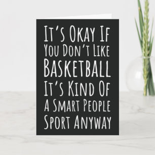 Tarjetas Divertidas de Baloncesto Equipo Deportivo