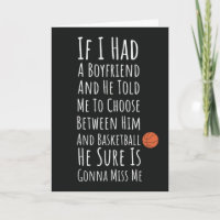 Tarjetas Divertidas de Baloncesto para Chicas Adol