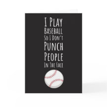 Tarjetas Divertidas de Béisbol Humor de Equipo de