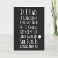Tarjetas Divertidas de Béisbol para Adolescentes D