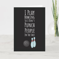Tarjetas Divertidas de Bolos Deportes Boliche Bola