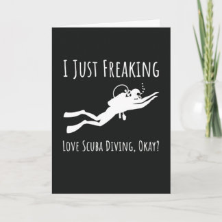 Tarjetas Divertidas de Buceo Buceadores del Océano