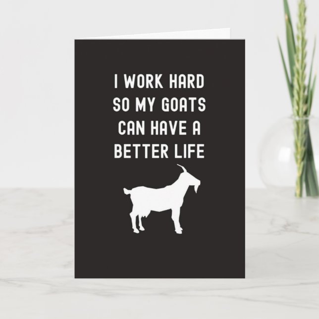 Tarjetas Divertidas de Cabra Humor Granja de Anima (Anverso)