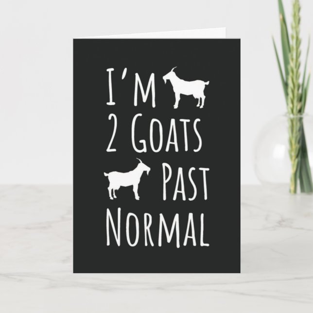 Tarjetas Divertidas de Cabras Humor Granja de Anim (Anverso)