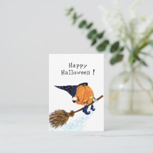 Tarjetas divertidas de calabaza de Halloween