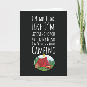 Tarjetas Divertidas de Camping Aventura al Aire Li