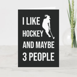 Tarjetas Divertidas de Chicas de Hockey Fanática d