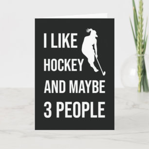 Tarjetas Divertidas de Chicas de Hockey Mujeres Ju