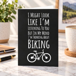 Tarjetas Divertidas de Ciclismo Ciclista Bicicleta