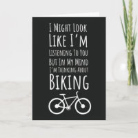 Tarjetas Divertidas de Ciclismo Ciclista Bicicleta