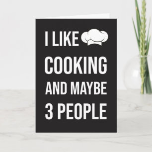 Tarjetas Divertidas de Cocina Humor Chef Amante de