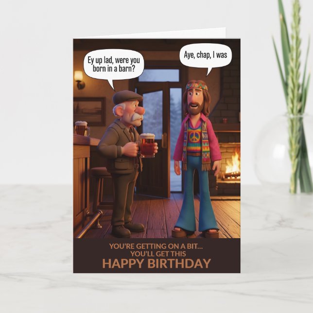 Tarjetas divertidas de cumpleaños para personas ma (Anverso)