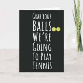 Tarjetas Divertidas de Equipos de Tenis para Jugad