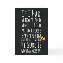 Tarjetas Divertidas de Escalada en Roca para Fiest