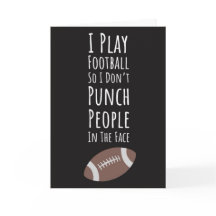 Tarjetas Divertidas de Fútbol Americano de Otoño p