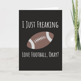 Tarjetas Divertidas de Fútbol de Otoño para Amante