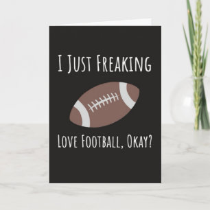 Tarjetas Divertidas de Fútbol de Otoño para Amante
