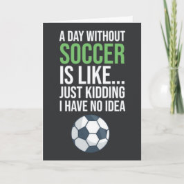 Tarjetas Divertidas de Fútbol Equipo Femenino Juga