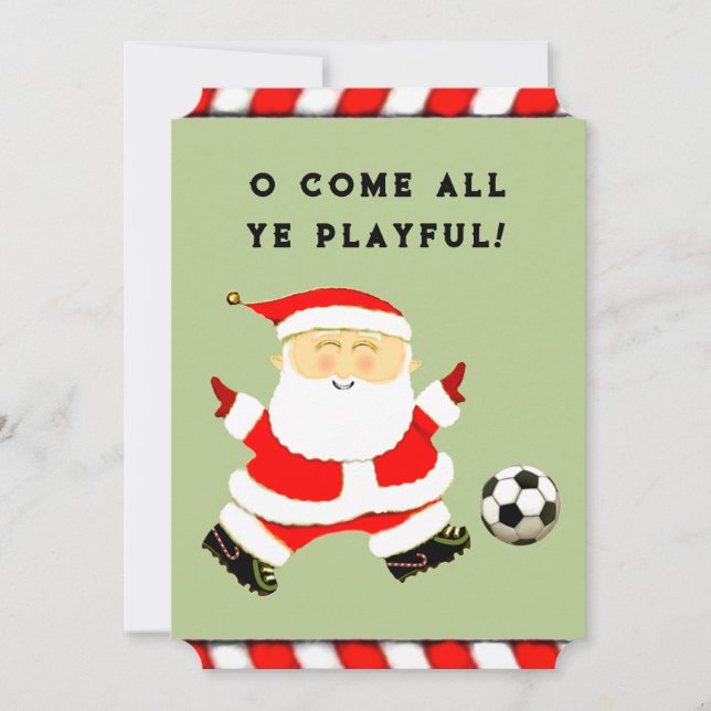 tarjetas divertidas de fútbol para las fiestas (Anverso)