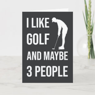Tarjetas Divertidas de Golf Humor Deportivo Para A