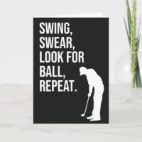 Tarjetas Divertidas de Golf para Amigo Golfista Él