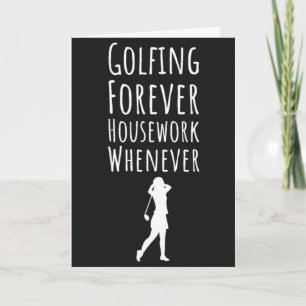 Tarjetas Divertidas de Golf para Ella Jubilación D