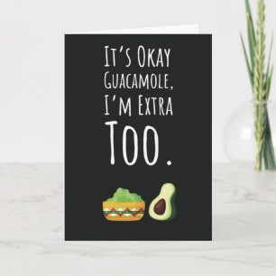 Tarjetas Divertidas de Guacamole Graciosas Humor d