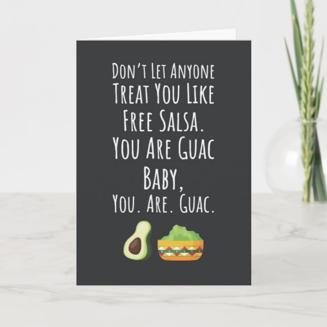Tarjetas Divertidas de Guacamole Humor de Frutas d (Anverso)