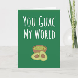 Tarjetas Divertidas de Guacamole Verde Aguacate Pu