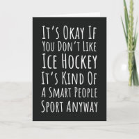 Tarjetas Divertidas de Hockey sobre Hielo Deportis
