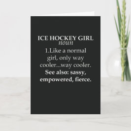 Tarjetas Divertidas de Hockey sobre Hielo Mujeres 