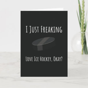 Tarjetas Divertidas de Hockey sobre Hielo Regalo p
