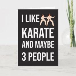 Tarjetas Divertidas de Karate con Sarcasmo Luchado