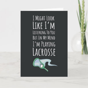 Tarjetas Divertidas de Lacrosse Entrenador de Equi
