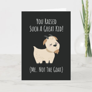 Tarjetas Divertidas de Mamá Cabra para Ella Animal