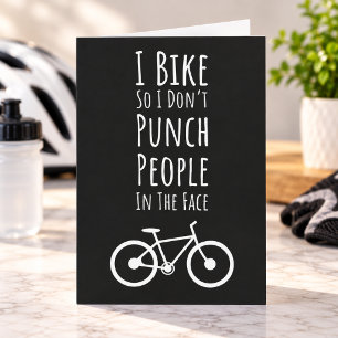 Tarjetas Divertidas de Motociclista Ciclismo Cicli