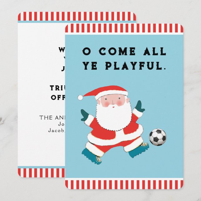 Tarjetas divertidas de Navidad (Anverso / Reverso)