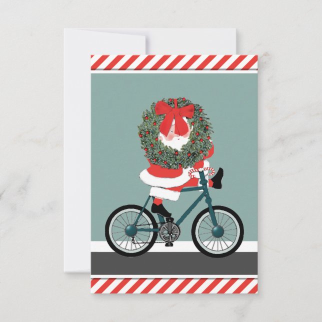 Tarjetas divertidas de Navidad de Amigo Secreto (Anverso)
